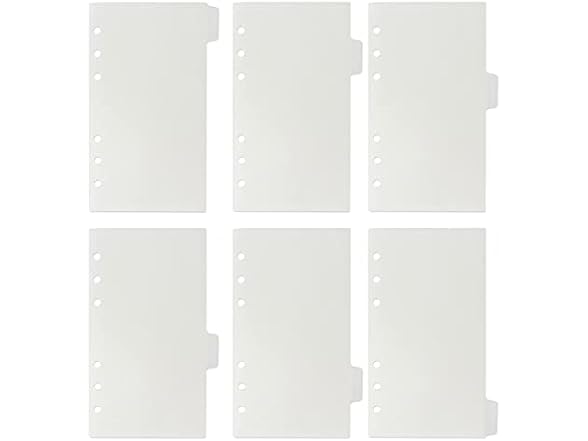 etspolt A6 Binder Dividers Plastic