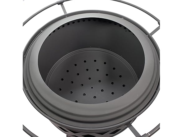 Sunnydaze 30-Inch Crossweave Smokeless Wood-Burning Fire Pit