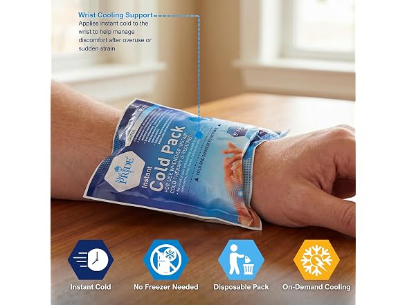Med Pride Instant Ice Bags 5x6in 24pk