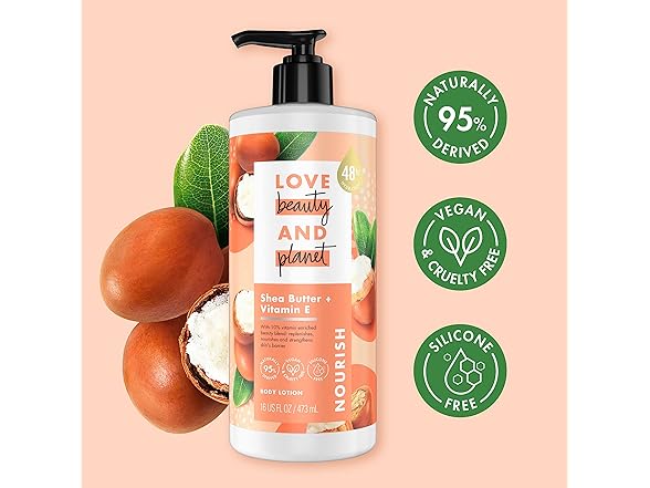 4 Pack Love Beauty And Planet Lotion 16oz