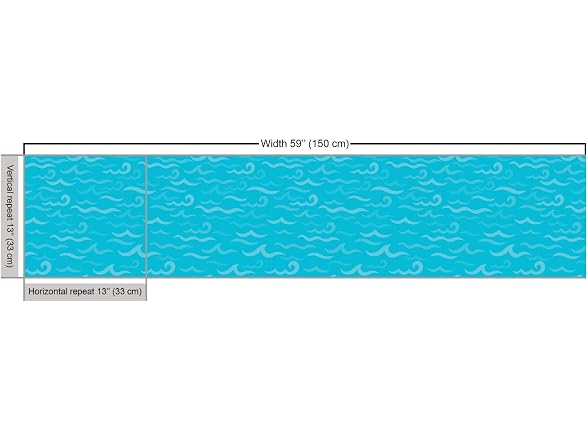 Ambesonne Nautical Blue Fabric by The Yard