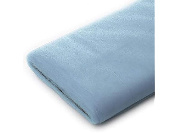 Ever Shine Tulle Bolt, Light Blue, 54" x 40 yd