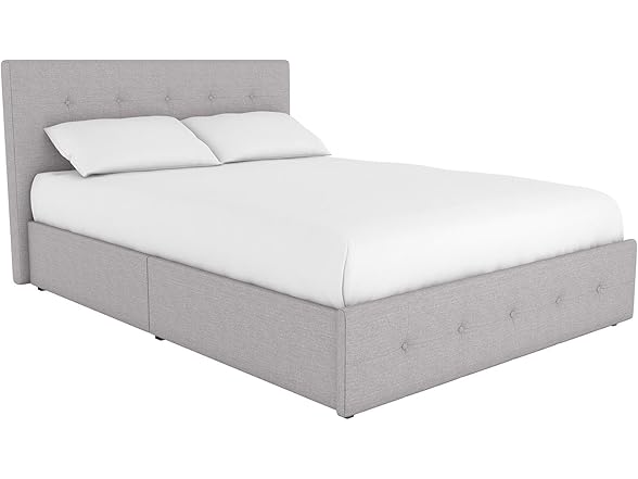 DHP Rose Upholstered Platform Bed with U