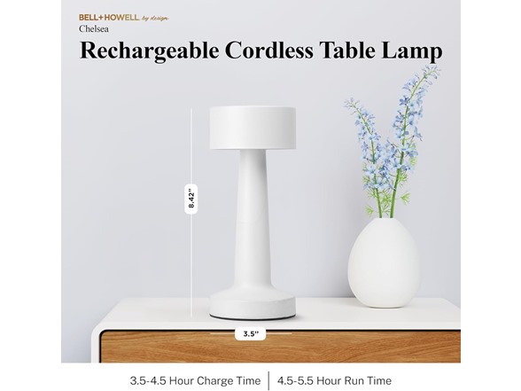 Bell+Howell Chelsea Cordless Table Lamp
