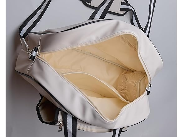 Luxury White Pickleball Tote Bag