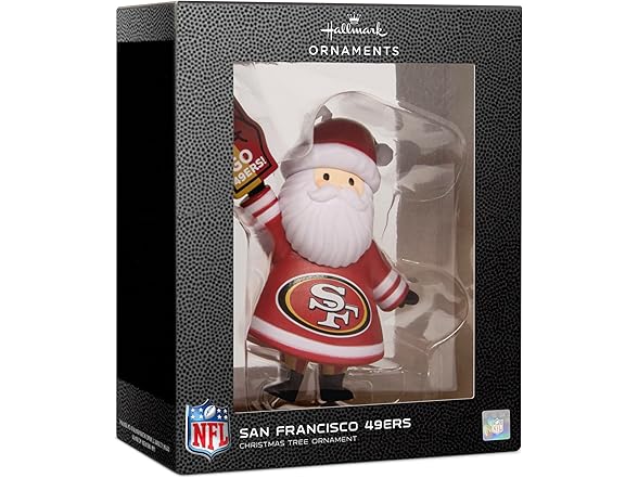 NFL San Francisco 49ers Santa Ornament