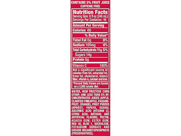 1CT Hawaiian Punch, Fruit Juicy Red, 128 Fl Oz Bottle - Gallery 2