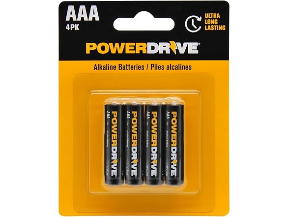 PowerDrive AAA Alkaline Battery PD4AAA