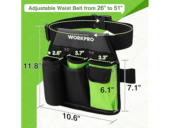 WORKPRO 2-Piece Pruning Shears Black