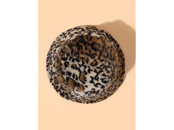 Purfanree Men (OS) Faux Fur Bucket Hat Fluffy Cap