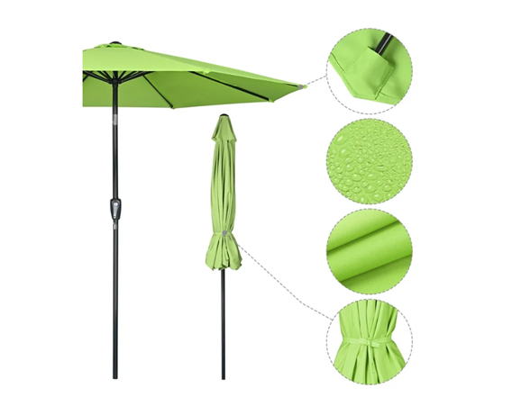 Yescom 9Ft UV50+ 3000PA Outdoor Umbrella Green