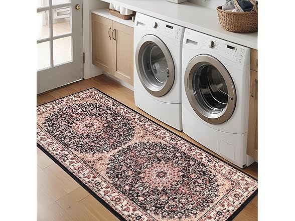 Superior Traditional Floral Medallion Border Rug