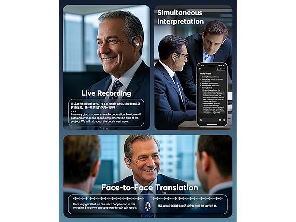 AI Translation Earbuds Real Time