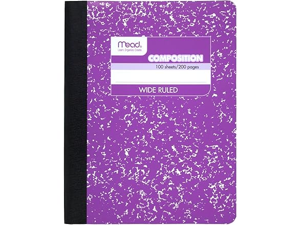 Mead Wide Ruled Composition Notebook