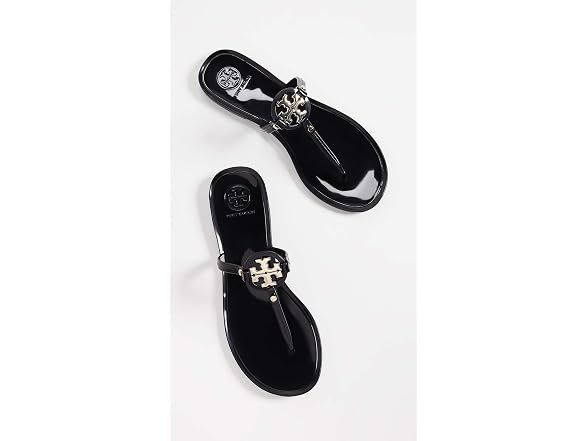 Tory Burch Mini Miller Flip Flops Black
