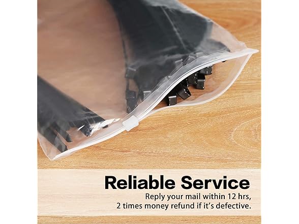 Large Zip Ties 26" Black 60pc