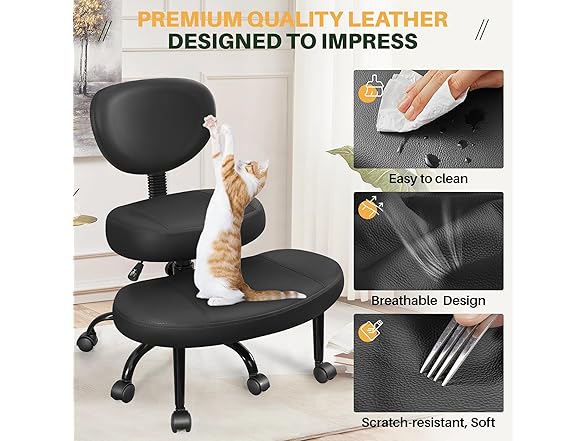Primy Criss Cross Office Chair - ADHD Cross Legged Chair wit (Open Box)
