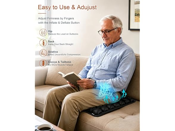 JQinHome Inflatable Seat Cushion
