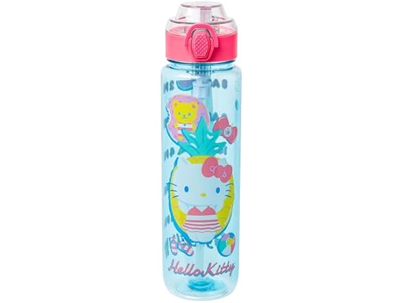 Silver Hello Kitty Bottle Locking Lid 33oz