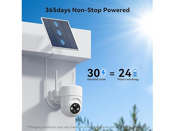 ELYSOO 2K Solar Security Camera (Open Box)
