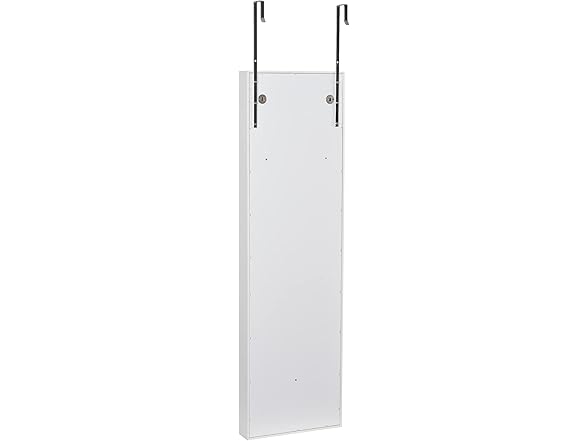 Elevon Hanging Mirror Jewelry Cabinet with Storage