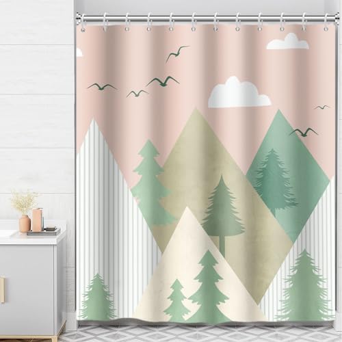 Yeele 72x72" Shower Curtain