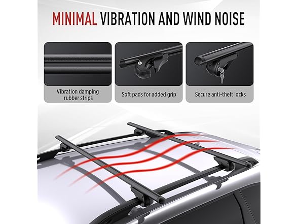Roof Rack Cross Bars - Heavy Duty 52" Universal