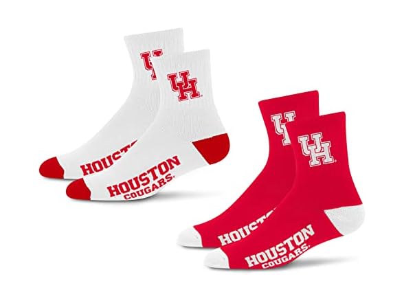 Houston Quarter Sock 2pk Lg