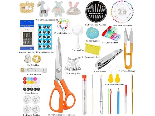 StellaRose 301pcs Sewing Project Kit