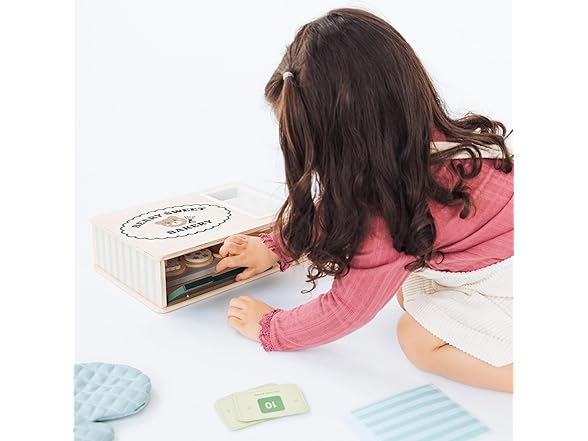 Pearhead Wooden Bakery Montessori Set