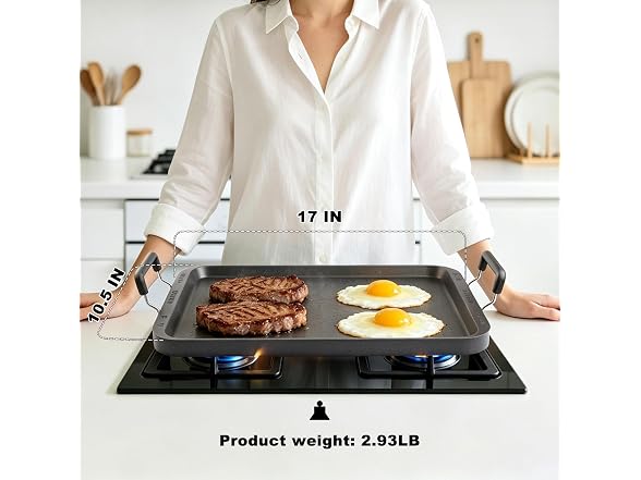 Vayepro Double Burner Griddle Pan