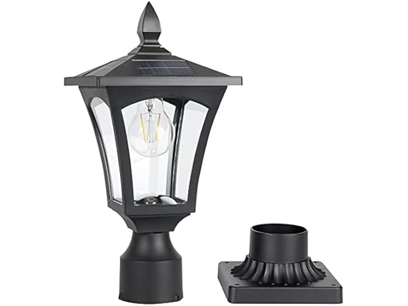 Suponar Solar Lamp Post Light | Cool White