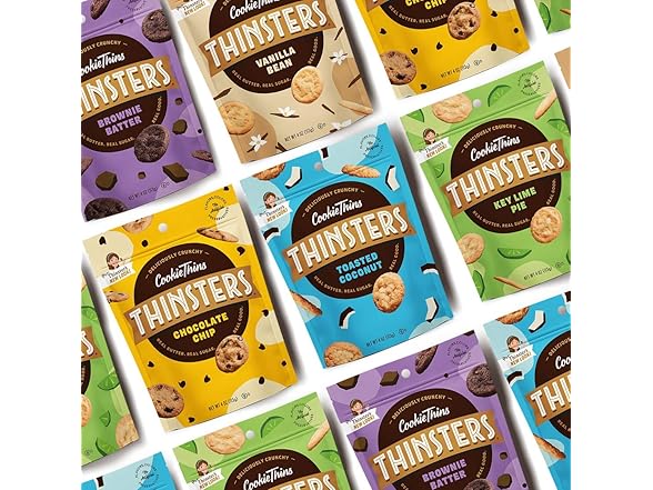 12PK Thinsters Cookie Thins Chocolate Chip, Non GMO