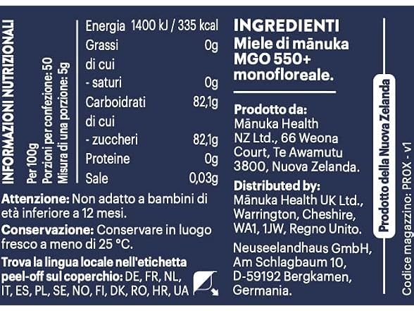 Manuka Health UMF 16+/MGO 573+ Manuka Honey