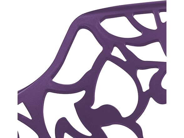LeisureMod DCA23PU2 Devon Aluminum Chair Purple