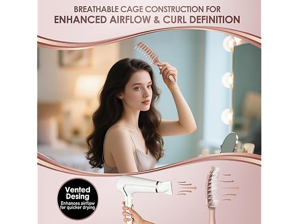 Curved Detangling Hair Brush