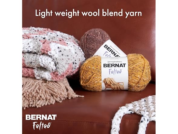 Bernat Felted Storm Blue Yarn - 3 Pack