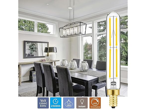 Dimmable E12 Light Bulb 60 Watt Daylight 4000K 6 Pack