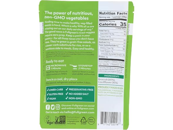 Fullgreen | Riced Broccoli Cauliflower