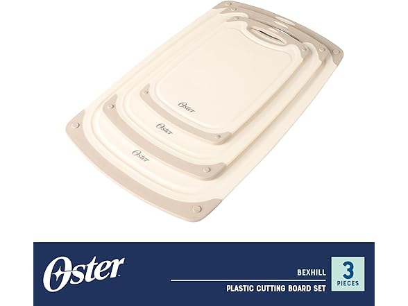 Oster Bexhill 3-Piece Cutting Board Set
