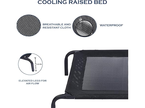 POLI PETS Elevated Dog Bed Medium Size