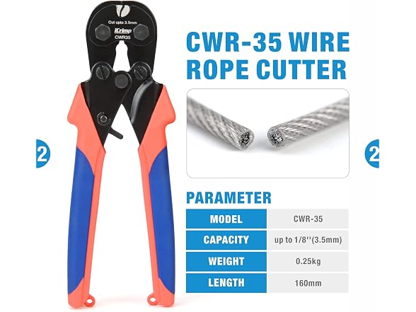 IWISS iCrimp Wire Rope Crimping Tool for