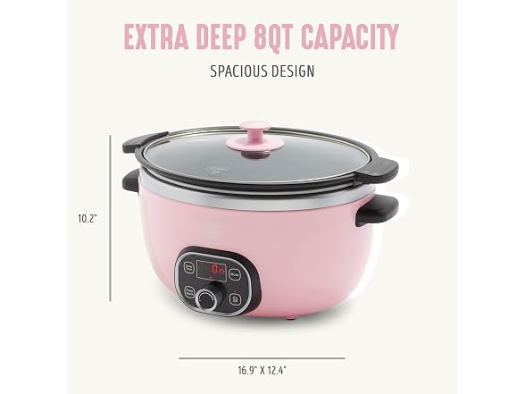 GreenLife 8QT Ceramic Nonstick Slow Cooker