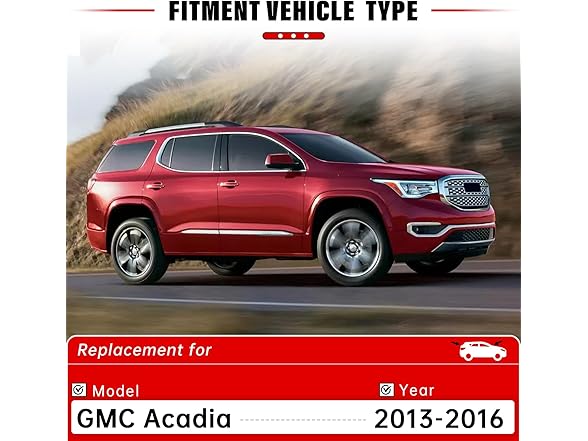 Windshield Wiper Blades Replacement for GMC Acadia