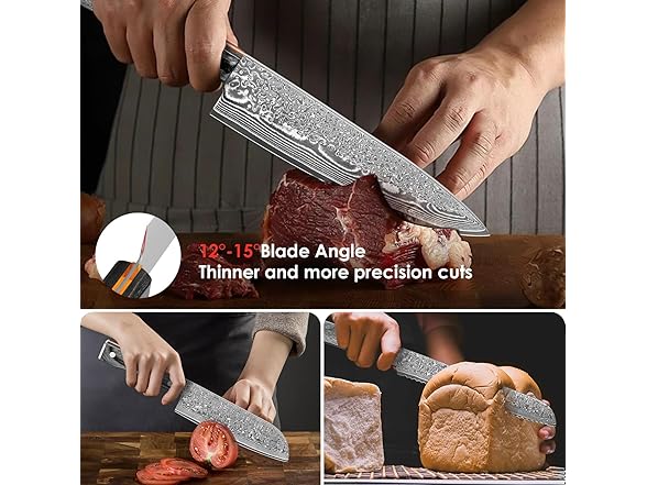 Kuwata Damascus Knife Set