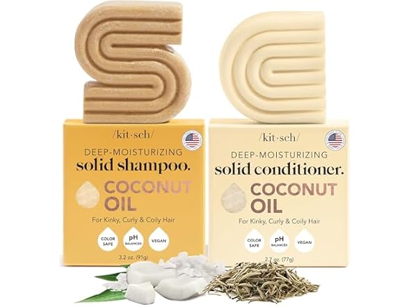Kitsch Coconut Oil Shampoo and Conditioner