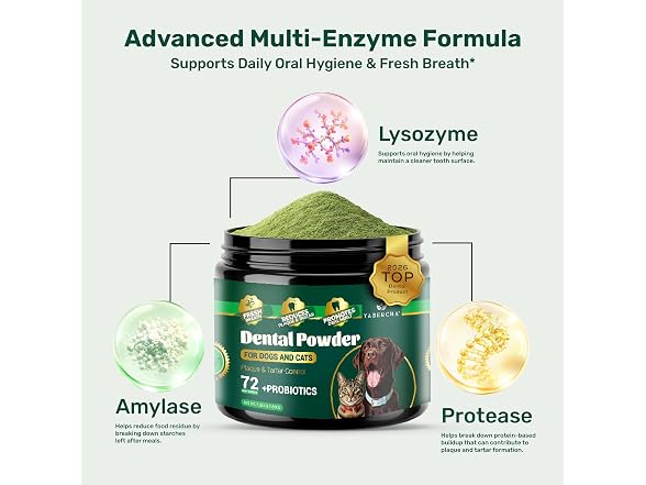 Yabercha Probiotic Dog Dental Powder