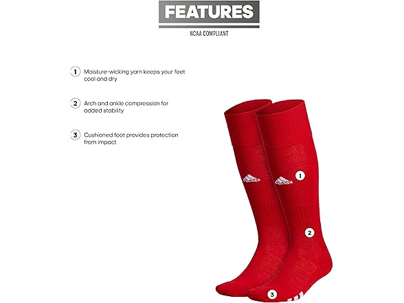 Adidas 2 Pair Over The Calf Socks