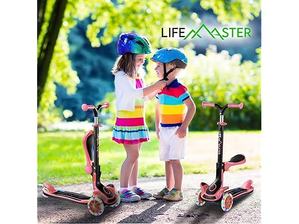 3 Wheel Scooter for Kids with Foldable Seat