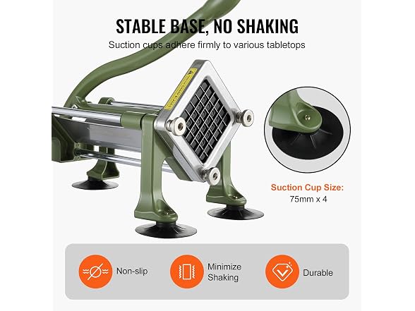 French Fry Cutter, Potato Slicer with Blade